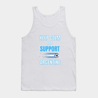 Keep calm and support Argentine Tank Top